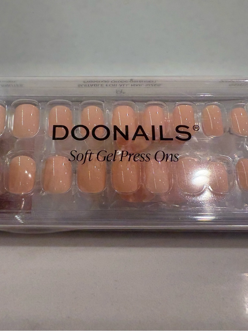 Doonails extra Short Square soft apricot - Picture 2 of 3